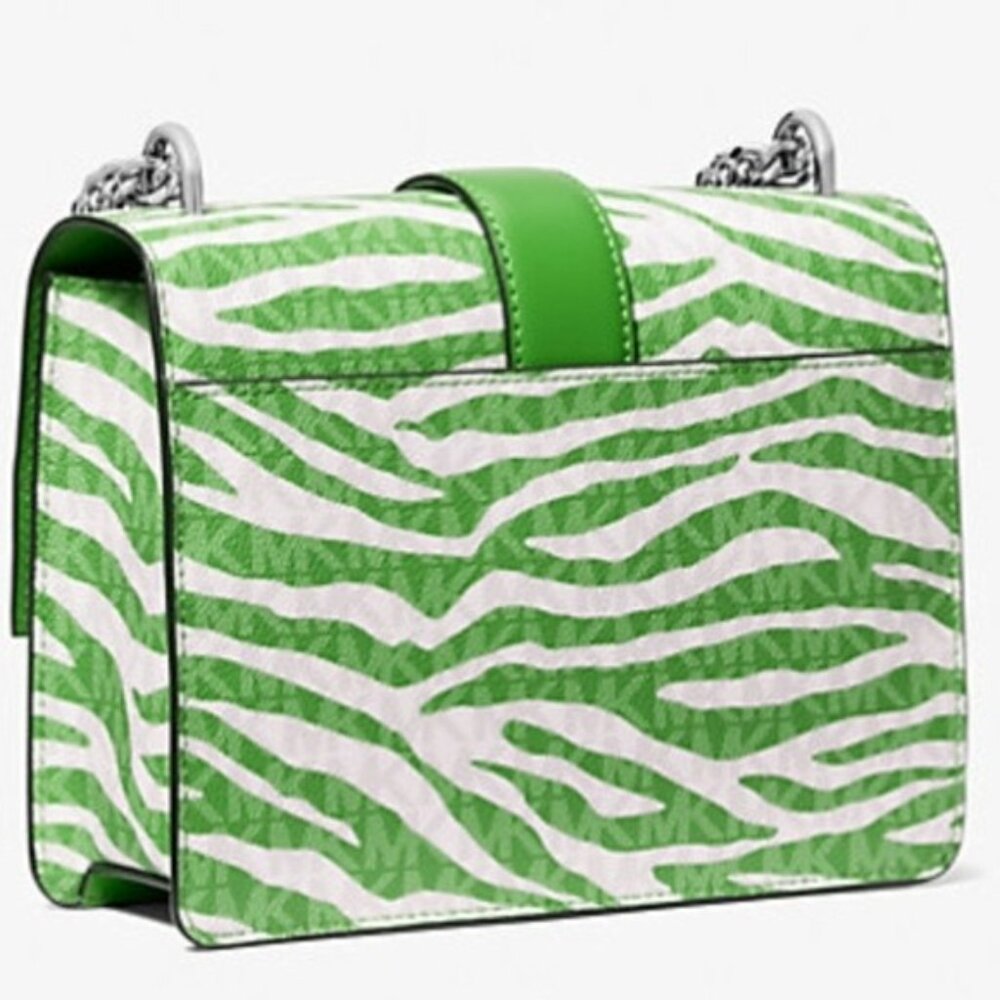 Michael Kors Zebra Greenwich Small Flap Crossbody NWT - Picture 2 of 7